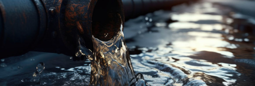 De l'eau qui coule librement