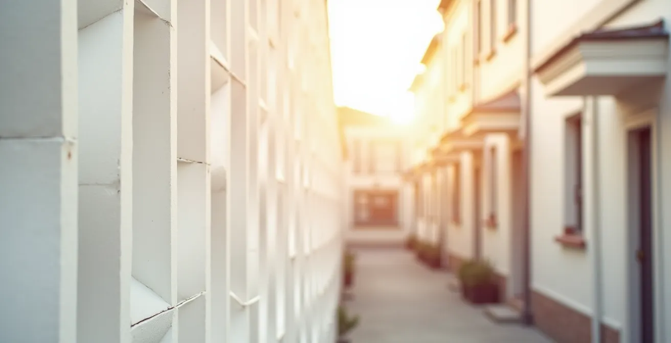 Installation de bâches acoustiques professionnelles sur un chantier urbain