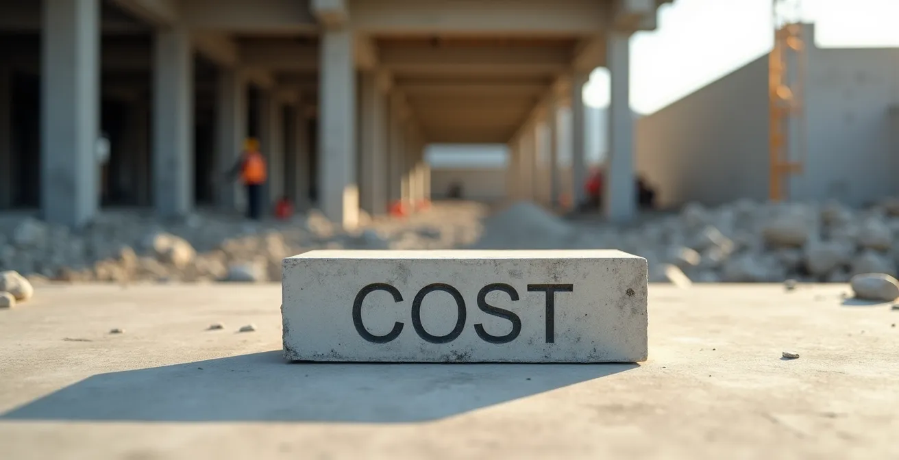 Métaphore de l'iceberg montrant les coûts cachés d'un accident du travail dans le BTP