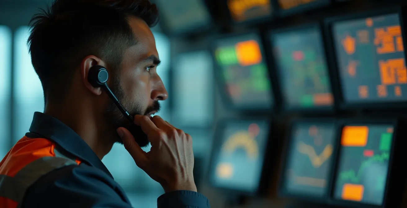 Surveillant utilisant un système de communication avec un intervenant équipé d'ARI