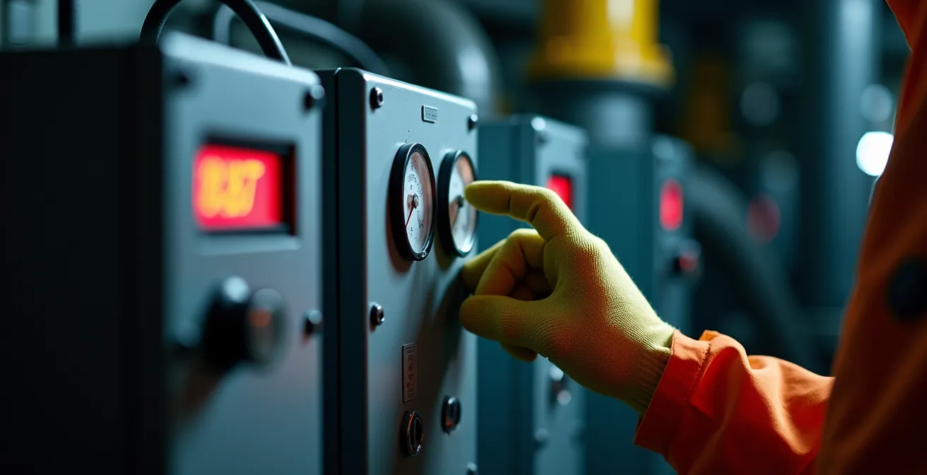 Système d'extraction d'air avec dispositif de surveillance sur chantier